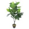 Northlight 4 Ft. Two-Tone Potted Wide Fiddle Leaf Floor Plant -Flowers Michael Store D236736S 1