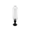Northlight 23.5" Clear & Jet Black Glass Pedestal Style Flower Vase -Flowers Michael Store D236836S 1