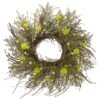 Northlight 20" Burrs Catkins Leaves & Twig Wreath -Flowers Michael Store D236952S 1