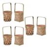 Melrose 5" Tan Basket & Pot Holder Set -Flowers Michael Store D237515S 2