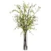 3.5ft. Green Night Willow Arrangement In Glass Vase -Flowers Michael Store D251406S 11