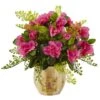 13" Azalea & Maidenhair Fern With Planter -Flowers Michael Store D251409S 1