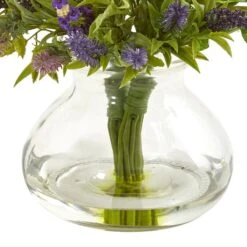 16" Lavender Bouquet Arrangement In Vase -Flowers Michael Store D251458S 13