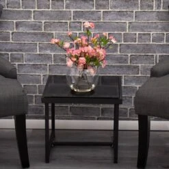 14" Cherry Blossom Arrangement In Glass Vase -Flowers Michael Store D251470S 17