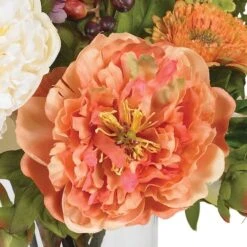 10" Peony Arrangement In Vase -Flowers Michael Store D251480S 12