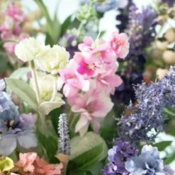 16" Lavender & Hydrangea Arrangement In Vase -Flowers Michael Store D251489S 4