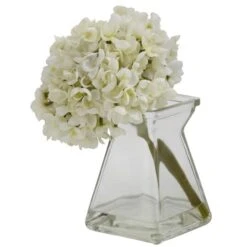 Green, Purple & White Hydrangea With Vase, 3ct. -Flowers Michael Store D251511S 13