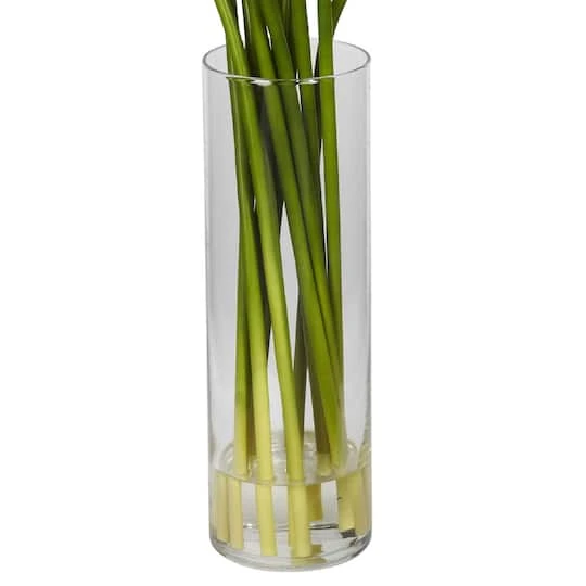 20" Mini Calla Lily Silk Flower Arrangement In Vase 6 20" Mini Calla Lily Silk Flower Arrangement In Vase - Image 4