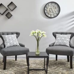 20" Mini Calla Lily Silk Flower Arrangement In Vase 15 20" Mini Calla Lily Silk Flower Arrangement In Vase -Flowers Michael Store D251513S 16