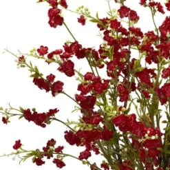 30" Red Cherry Blossoms Arrangement In Vase -Flowers Michael Store D251515S 12