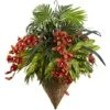 3ft. Mixed Tropical Greenery & Orchid Hanging Basket -Flowers Michael Store D251637S 11