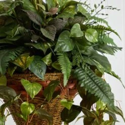 3ft. Mixed Green Vines In Cone Hanging Basket -Flowers Michael Store D251643S 17