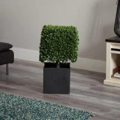 27" Boxwood Artificial Plant In Black Planter -Flowers Michael Store D251694S 14