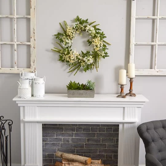 13" Succulent Garden With Concrete Planter 8 13" Succulent Garden With Concrete Planter - Image 6