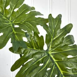 2.5ft. Philodendron Leaves In Cylinder Glass Vase -Flowers Michael Store D251797S 14