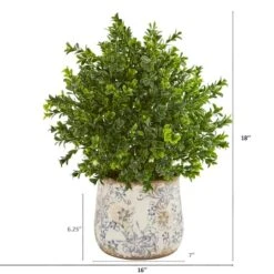 18" Sweet Grass Plant In Floral Vase 7 18" Sweet Grass Plant In Floral Vase -Flowers Michael Store D251805S 2