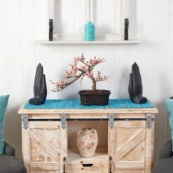 15" Potted Cherry Blossom Bonsai Silk Tree -Flowers Michael Store D251876S 13