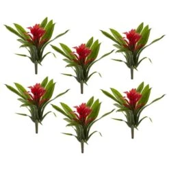 Red Bromeliad Flower Stem, 6ct. -Flowers Michael Store D252208S 3