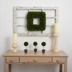 17” Square Tea Leaf Wreath -Flowers Michael Store D252232S 14