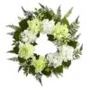 24” White Hydrangea Berry Wreath 2 24” White Hydrangea Berry Wreath -Flowers Michael Store D252234S 11
