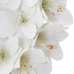 24'' White Amaryllis Wreath 8 24'' White Amaryllis Wreath -Flowers Michael Store D252235S 13