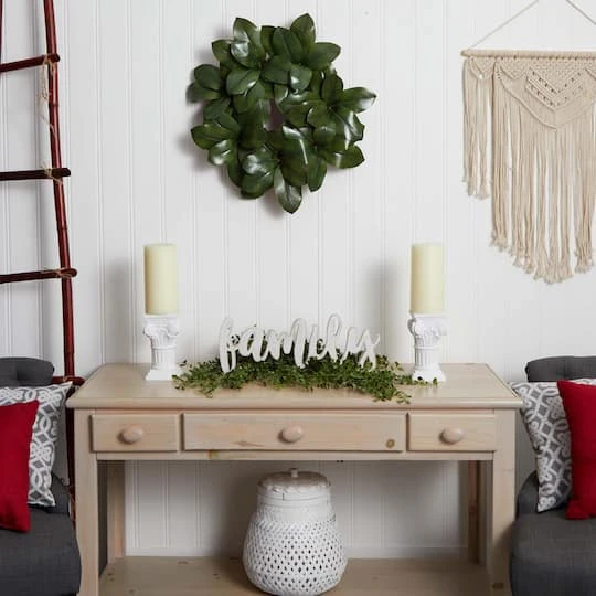 22” Magnolia Leaf Wreath 5 22” Magnolia Leaf Wreath - Image 3