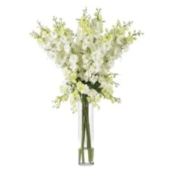 3ft. Delphinium Arrangement In Glass Vase