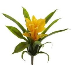 Yellow Bromeliad Flower, 6ct. -Flowers Michael Store D262202S 2