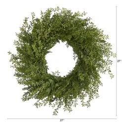 27'' Mixed Grass Wreath 8 27'' Mixed Grass Wreath -Flowers Michael Store D262238S 2