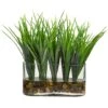 9'' Vanilla Grass Plant In Clear Oval Vase 2 9'' Vanilla Grass Plant In Clear Oval Vase -Flowers Michael Store D262634S 11