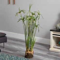 4ft. Papyrus Plant With Faux Soil Arrangement -Flowers Michael Store D262635S 12