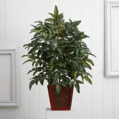 3ft. Bracken Fern In Wooden Planter -Flowers Michael Store D262814S 13