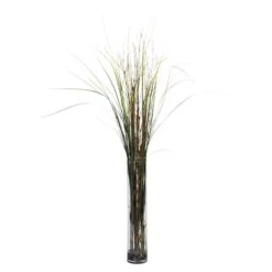 4ft. Grass & Bamboo In Cylinder Vase