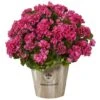 22" Geranium Flowering Plant In Farmhouse Planter -Flowers Michael Store D262997S 11