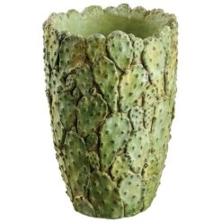 12.9" Cactus Cement Planter