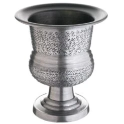 9.5" Silver Aluminum Urn -Flowers Michael Store D263779S 1 1