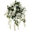 White & Green Wisteria Hanging Bush