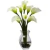 16" Classic Calla Lily Arrangement In Vase -Flowers Michael Store D292585S 11