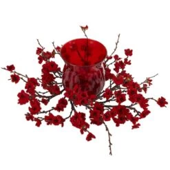 6.5" Plum Blossom Candelabrum Floral Arrangement -Flowers Michael Store D292701S 2