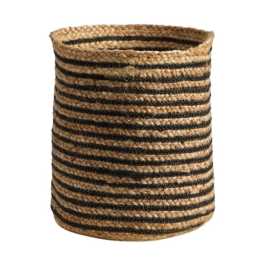 13.5" Handmade Natural Jute Basket Planter 4 13.5" Handmade Natural Jute Basket Planter - Image 2