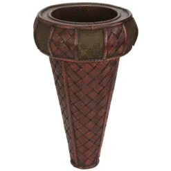 22" Brown Decorative Stand Planter 9 22" Brown Decorative Stand Planter -Flowers Michael Store D293016S 3