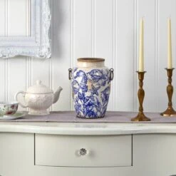 10.5" Nautical Ceramic Urn Vase -Flowers Michael Store D293051S 3