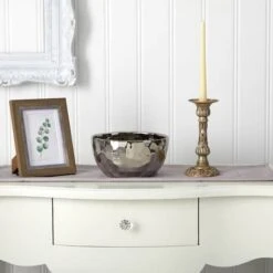 4" Designer Silver Bowl 9 4" Designer Silver Bowl -Flowers Michael Store D293069S 3