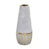 10" Regal Stone Decorative Vase With Gold Accents 2 10" Regal Stone Decorative Vase With Gold Accents -Flowers Michael Store D293087S 1