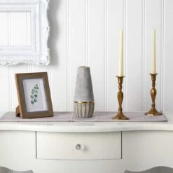 10" Regal Stone Decorative Vase With Gold Accents -Flowers Michael Store D293087S 3