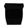 11.5" Black Fluted Metal Square Planter 1 11.5" Black Fluted Metal Square Planter -Flowers Michael Store D293097S 1