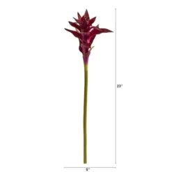 Pink Star Bromeliad Artificial Flower Stem, 6ct. -Flowers Michael Store D293256S 2