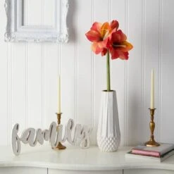 Orange Amaryllis Artificial Flower Stem, 3ct. -Flowers Michael Store D293286S 3