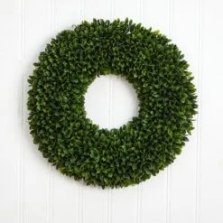 24" Green Boxwood Wreath 9 24" Green Boxwood Wreath -Flowers Michael Store D293298S 13
