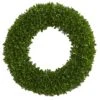 19.5" UV Resistant Green Tea Leaf Wreath 1 19.5" UV Resistant Green Tea Leaf Wreath -Flowers Michael Store D293309S 11